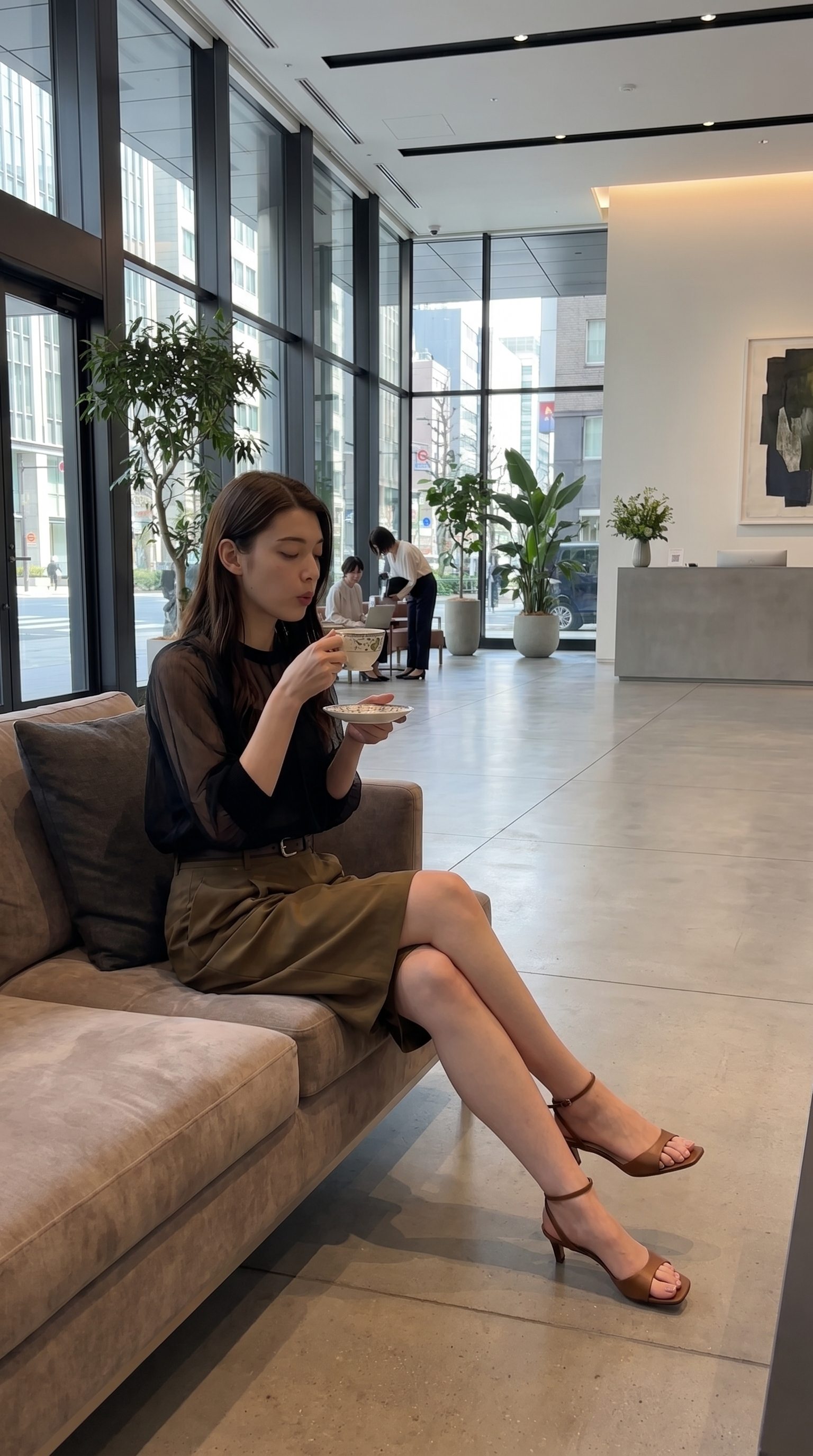 733 미 MIC 턱 디테일 버뮤다 쇼츠