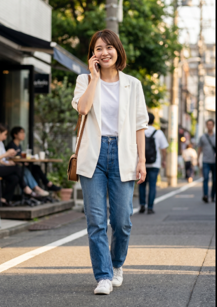 724 타 TMI 린넨 블렌드 하프 슬리브 오픈 재킷