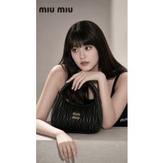 123 미우 MIU 완더 마테라쎄 나파 가죽 호보 미니 백 (에는)