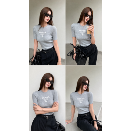 200 프라 PRA 여성 로고가 있는 크루넥 스웨터